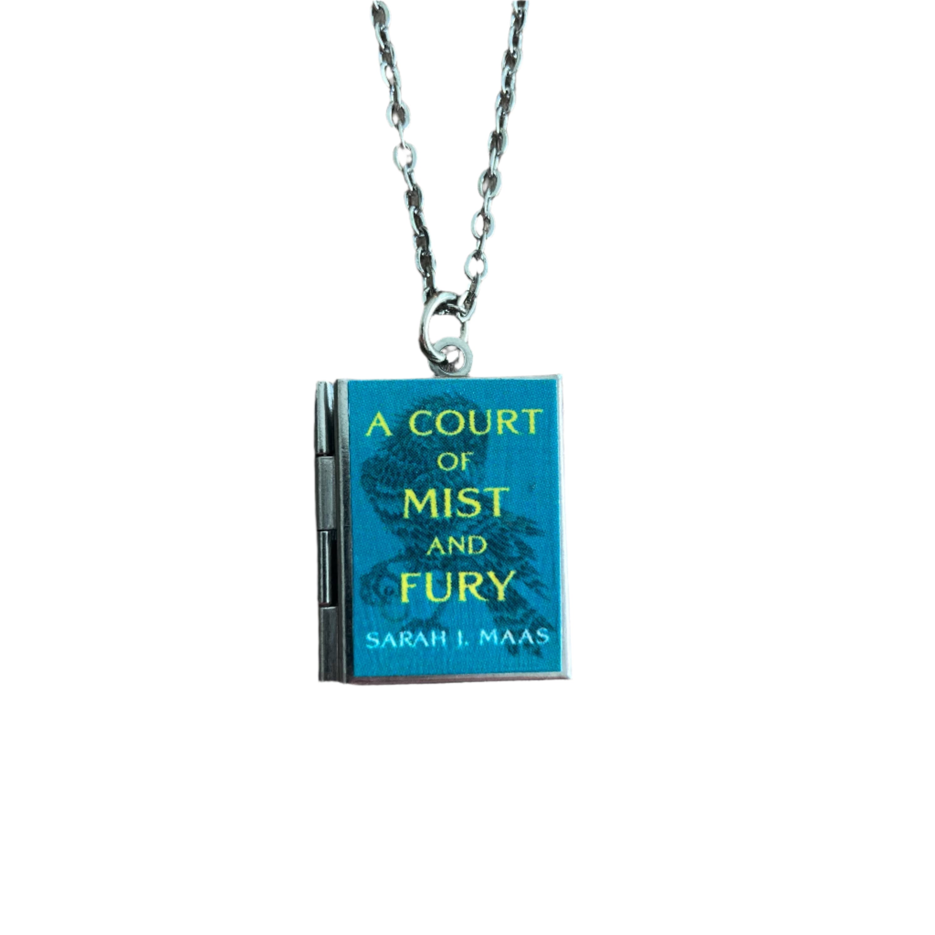 A Court of Mist and Fury book locket necklace